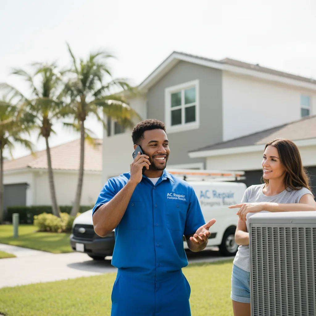 AC Repair Pompano Beach customer support in Greenback